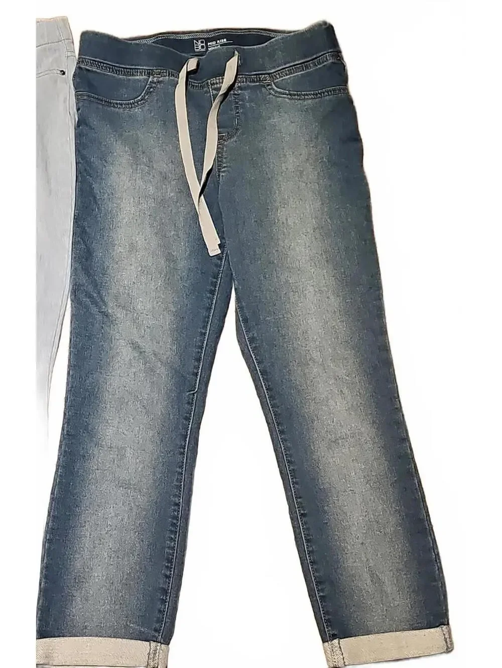 Bundle Of 2 Pull On Cuffed Capri Pants Size S - Picture 3 of 8